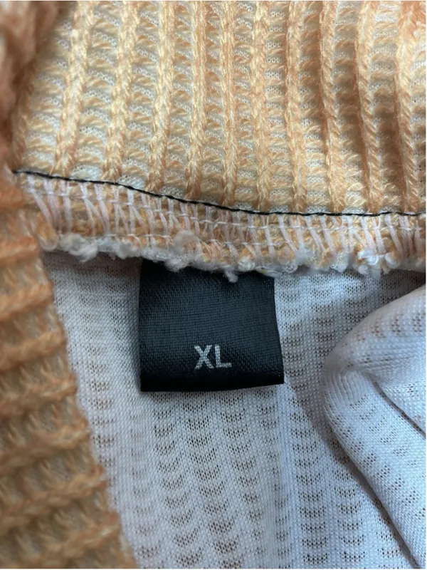 Womans Excellent Turtleneck Shirt XL Orange Long Sleeve Pullover - Image 6