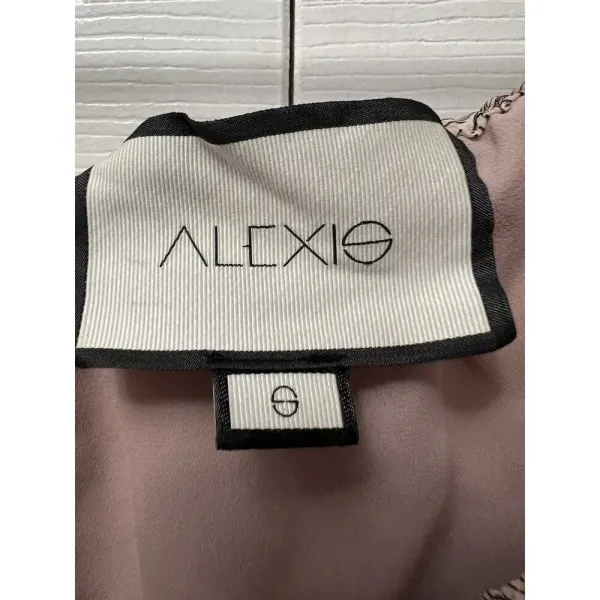 ALEXIS Adona Floral Off Shoulder Crop Top Size‎ Small Misty Rose Msrp $330 - Image 9