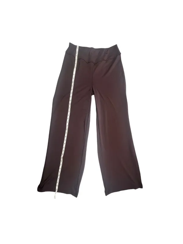 Brown Wide Leg Yoga Lounge Pants Size L - Image 6