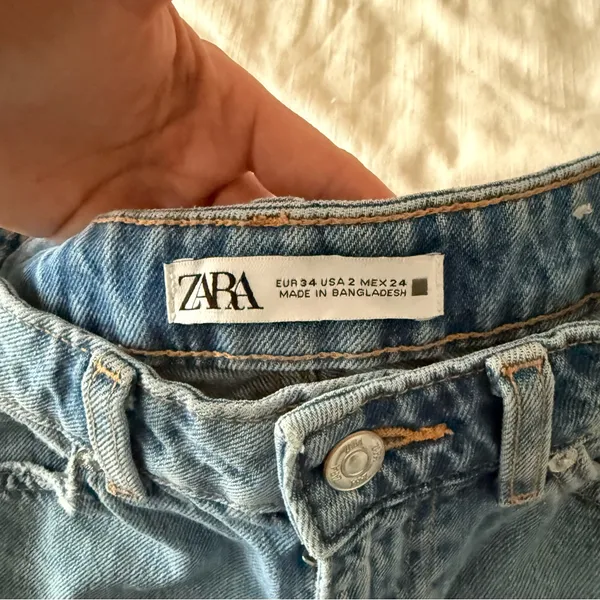 ZARA High-Rise Straight Leg Jeans - Image 4