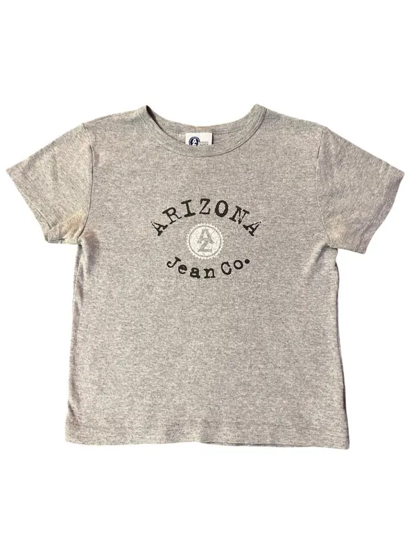Arizona Jean Co T Shirt Womens S Gray Logo Y2K Tee Used - Image 3