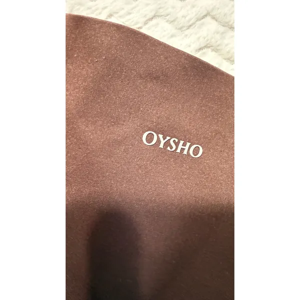 Oysho Womens High Waisted Activewear Leggings Brown Size Medium Full Length - Image 5