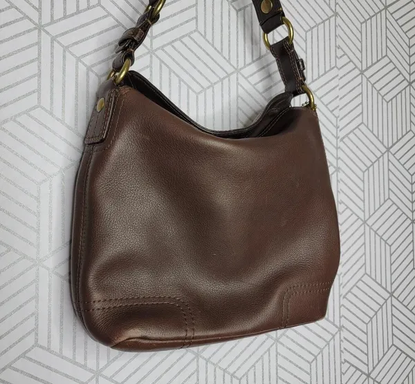 Coach Chelsea Brown Leather Turn Lock - Image 14