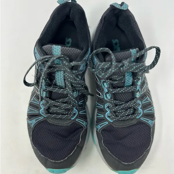 Asics Women's Light Blue‎ Gray Canvas Gel Venture 7 Sneakers Size 6 - Image 6