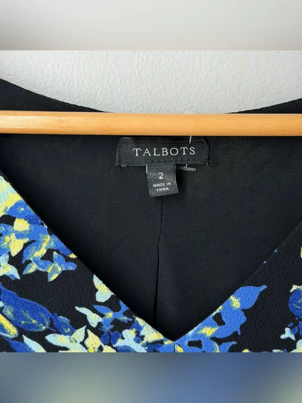 Talbots Autumn Wedding Guest Dress Fall Floral Cocktail Special Occasion - Image 4