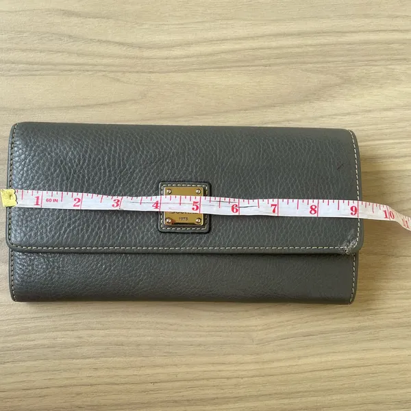 Dooney & Bourke Charcoal Leather Wallet - Image 10