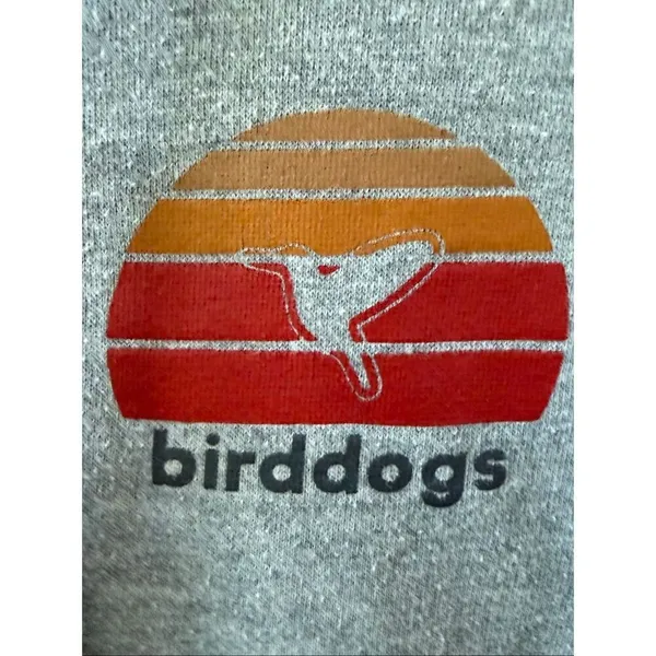 Birddogs Unisex Hoodie Grey Logo Pullover M - Image 6
