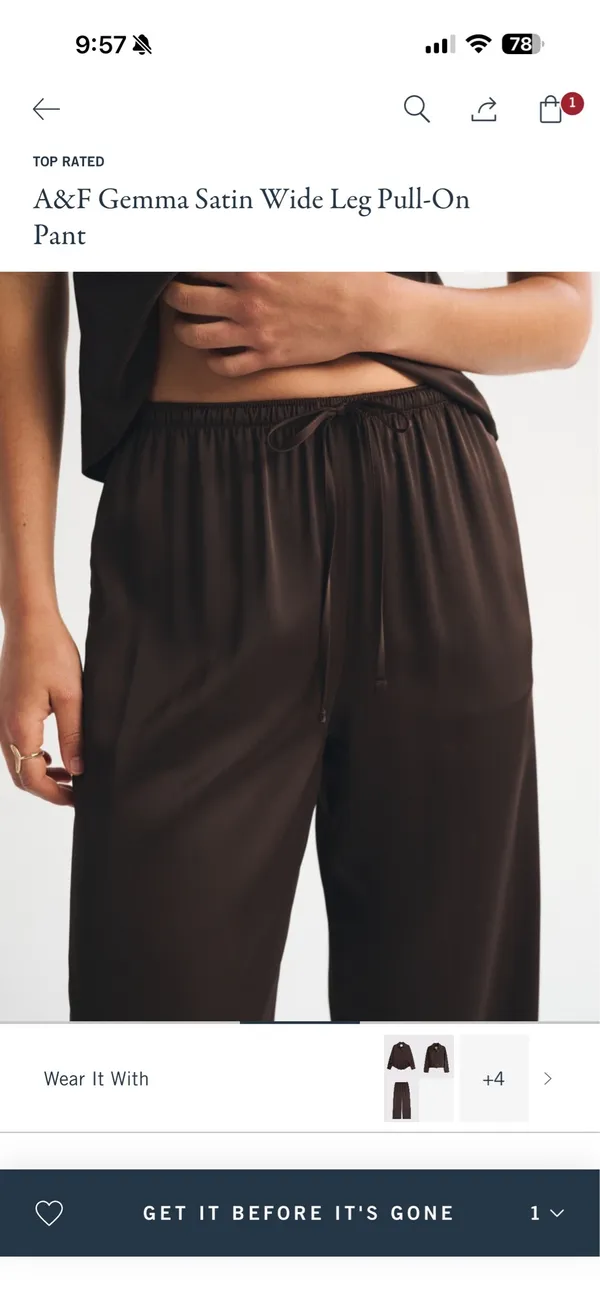 Abercrombie Satin Pants - Image 2