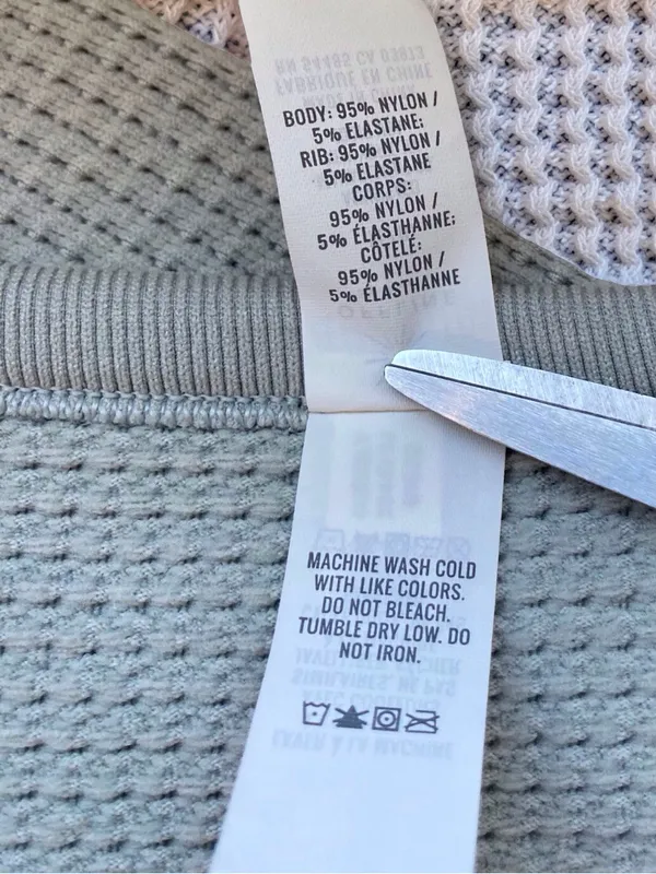 Aerie OFFLINE Main Squeeze Waffle Crop Henley Gray Women’s XL - Image 8