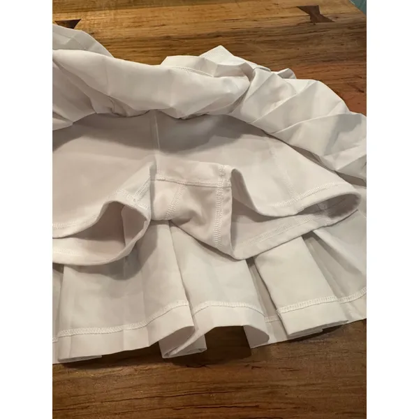 JoyLab Mini Skirt XS White Pleated Skort - Image 4