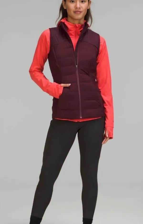 down for it all vest NWT in cassis size 4 with one bag - Image 7