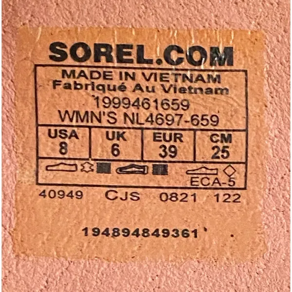 Sorel Kinetic Impact Slingback Sandals Pink Black Chunky Sz 8 Gorpcore Hike Walk - Image 8