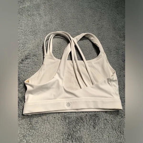 Athleta White Sports Bra - Image 4
