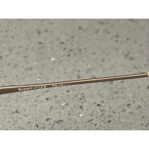 Marchon Super Flex Eyeglasses Frames ONLY Gold Flex Italy 50-18-130 oval - Image 5