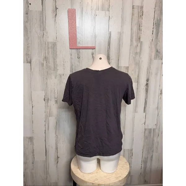 Sweet Soul “Choose Happiness” Graphic Tee Gray Tie-Front Shirt Size Large - Image 6