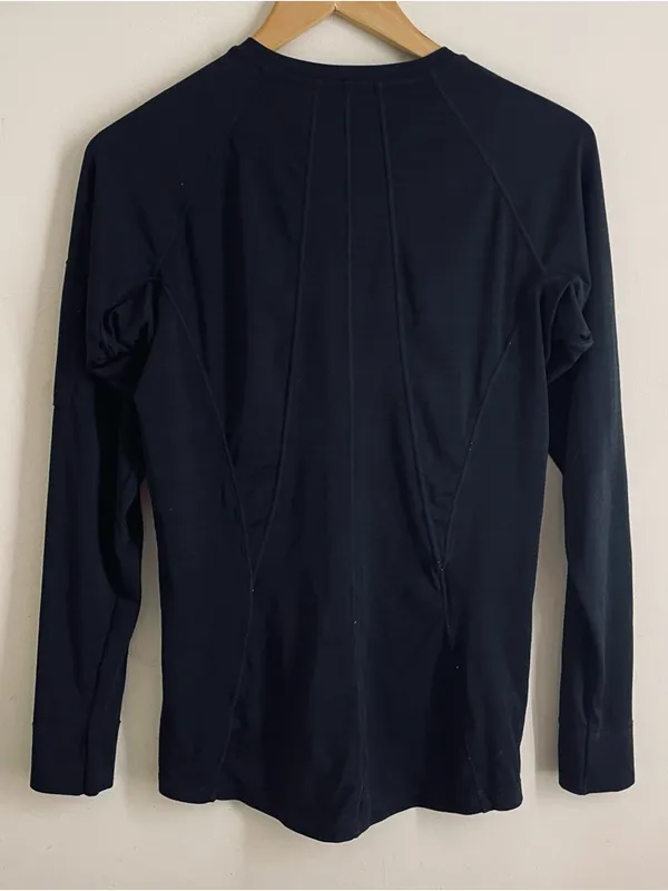 Athleta Pacifica UPF Long Sleeve Rashguard Quarter Zip Black Size M - Image 4