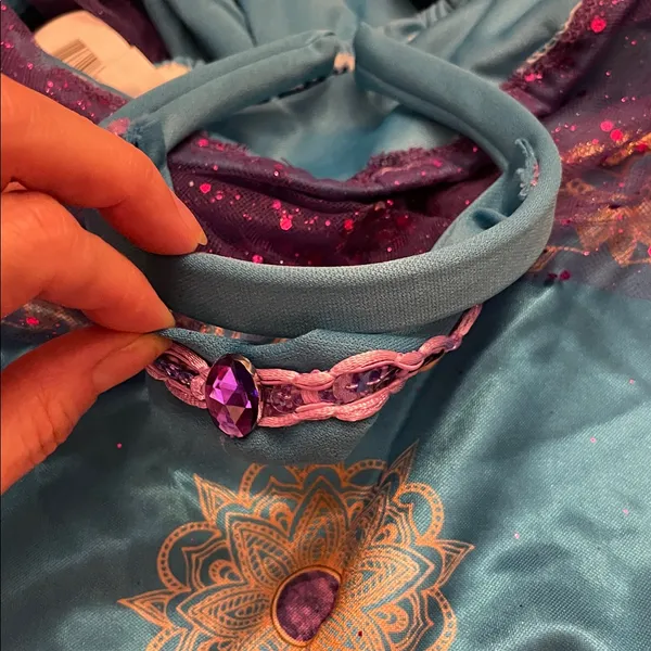 #4 Women's 2Pc Gypsy Belly Dancer 💃 Halloween 🎃 Costume Blue Purple size Medium - Image 5