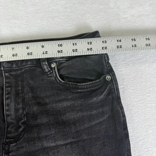 AllSaints Miller Jean W26 Washed Black Skinny Denim Mid Rise W062EB - Image 4