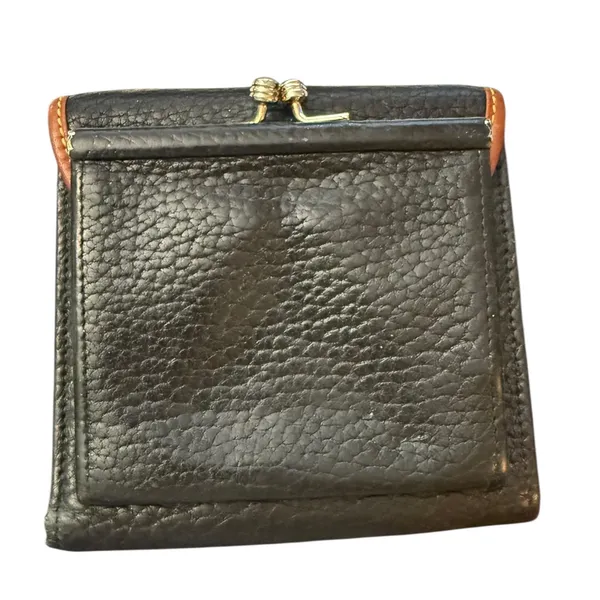 Dooney & Bourke Vintage Black All Weather Leather Wallet - Image 2