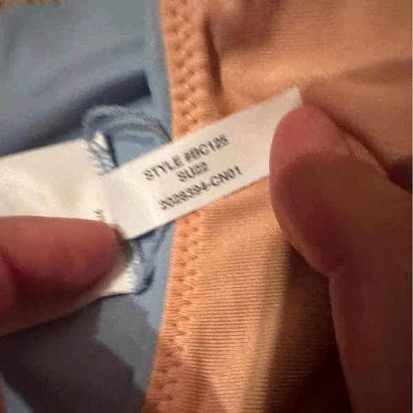 J. Crew Curved-Waist Cheeky Bikini Bottom in Light Blue Sz M‎ NEW Style BC125 - Image 6