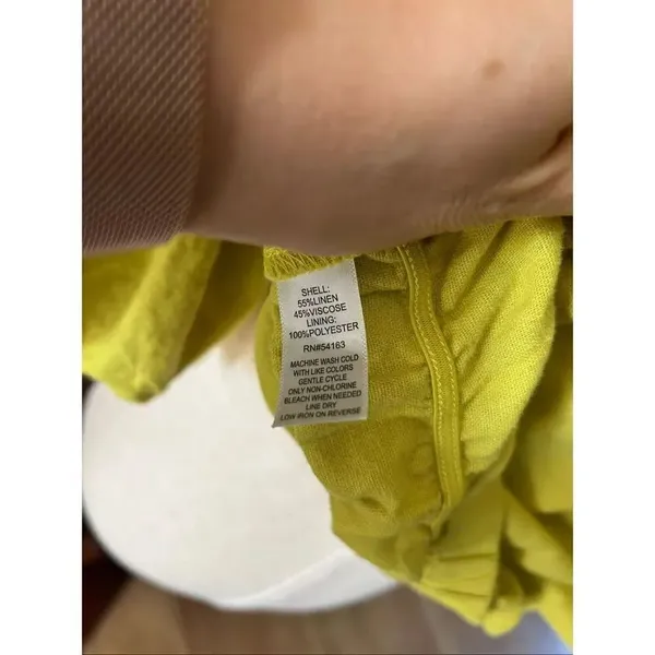 Marc New York andrew Mark size medium yellow pirate shirt short cut off - Image 6