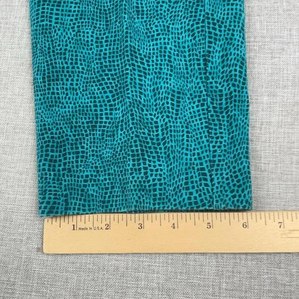 Dana Buchman Pants Womens 8 Green Animal Print Twill Slim Stretch Pockets - Image 5