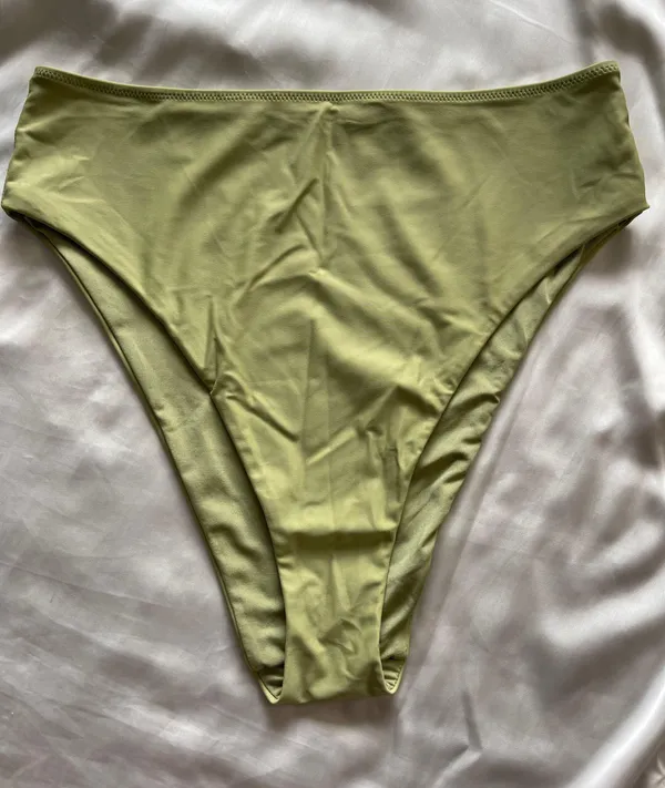 Aerie Women's Sage 90s High Cut Cheeky Bikini Bottom Sz M - Image 2