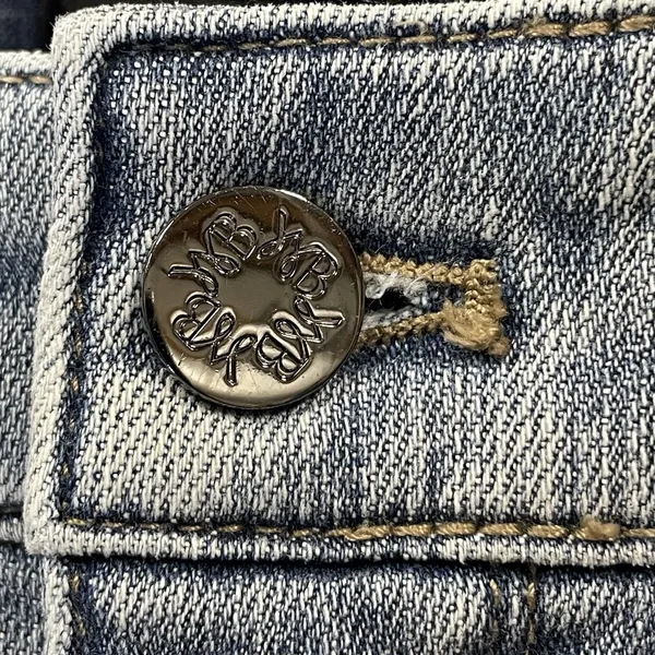 White House Black Market Womens 6 Jeans Embellished Silver Bead‎ Skinny Everyday - Image 7