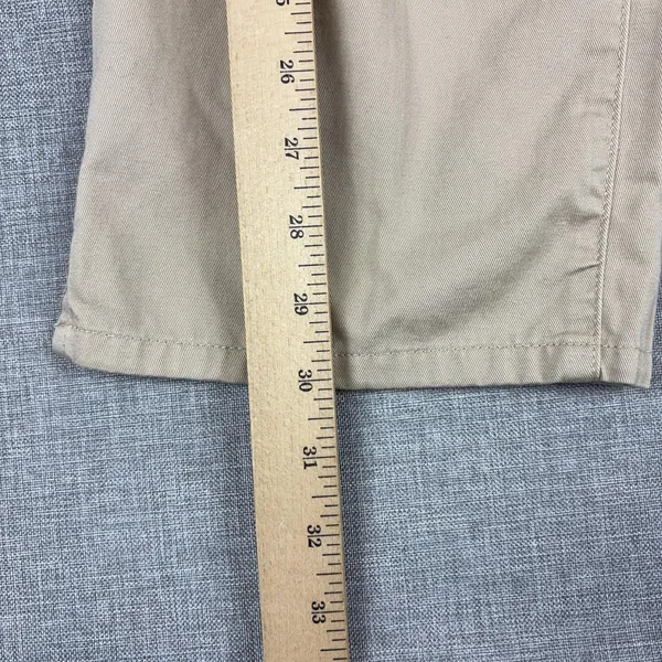 Lauren Ralph Lauren Capri Pants Womens 8 Beige Twill Relaxed Crop Pockets Casual - Image 8