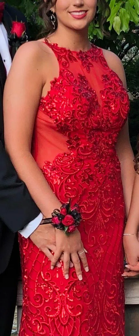 Prom Dresses Red Size 8 - Image 2