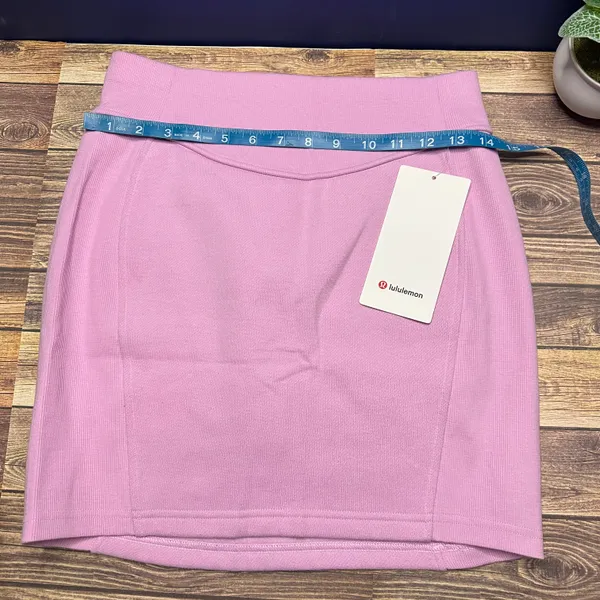 Lululemon Scuba High Rise Mini Skirt NWT Size Small (VITP) Pink LW8ALSS - Image 9