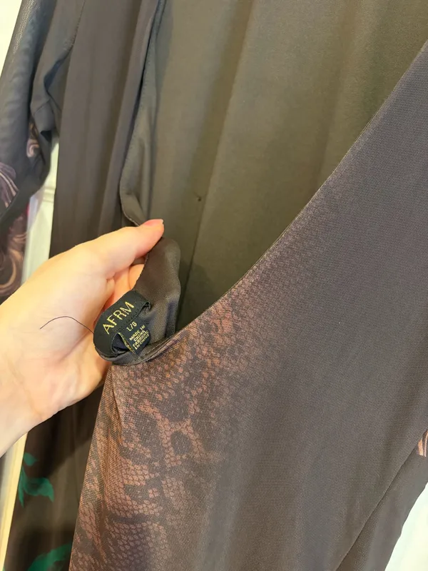 AFRM Maxi Dress Brown Size L - Image 5