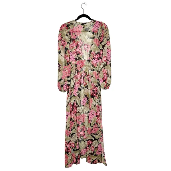 Beach Riot Ryan Floral Cover Up Dress Women's Multicolor Size Medium - Image 3