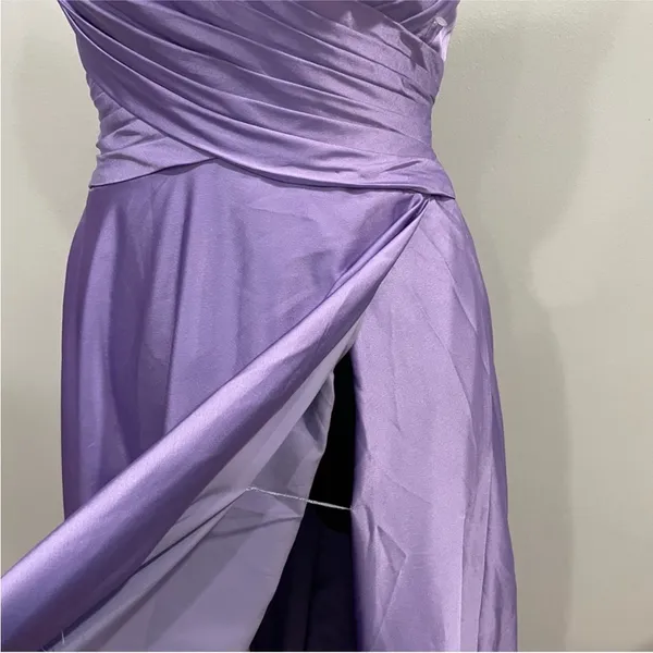 La Femme 30662 Purple Lavender Lace Up Back Gown 0 - Image 6