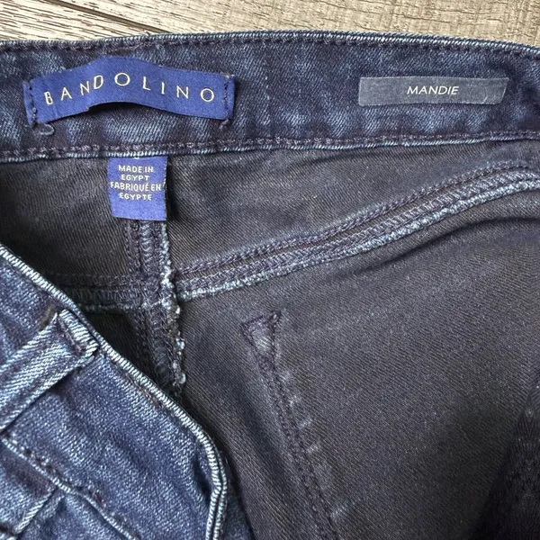 Bandolino Dark Blue Straight Leg Jeans - Image 10