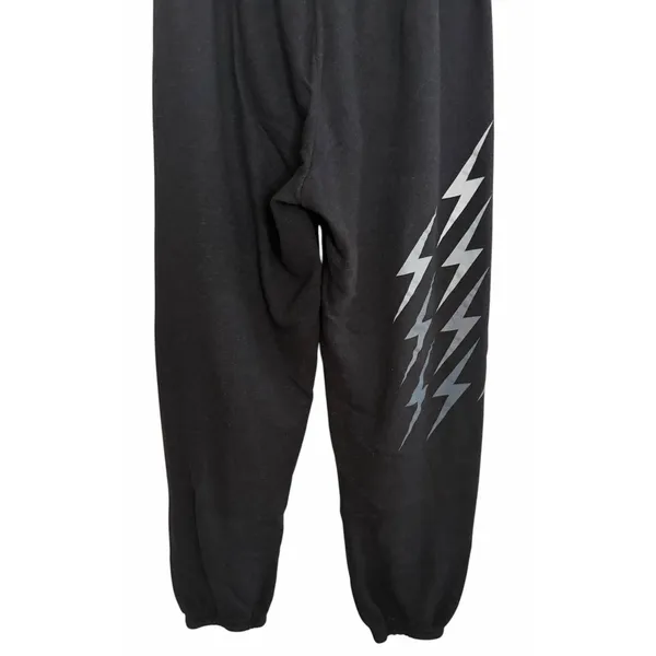 Aviator Nation Bolt Gradient Sweatpants Black/Gray Women's Size X-Large - Image 7