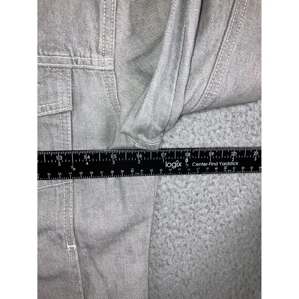 Vintage Guess USA Women M Gray Denim Trucker Jacket 90s American Tradition Flaw - Image 6