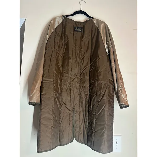 Vintage Rodes Professional Apparel Trench Coat Tan Double Breasted Thinsulate OS - Image 5