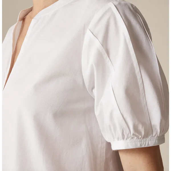 J.Crew Tall Delilah Dress Cotton Poplin Puff Sleeve Minimalist White Medium NWT - Image 3