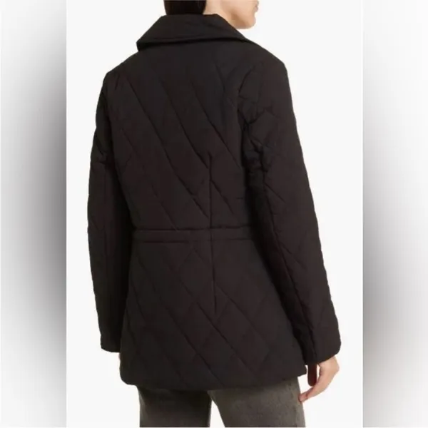 BCBGMAXAZRIA Women's‎ Quilted Water Resistant Blazer Black Size Medium normcore - Image 6