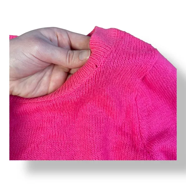 Abercrombie & Fitch Wool‎ Blend Sweater Womens Size M Hot Pink Preppy - Image 10