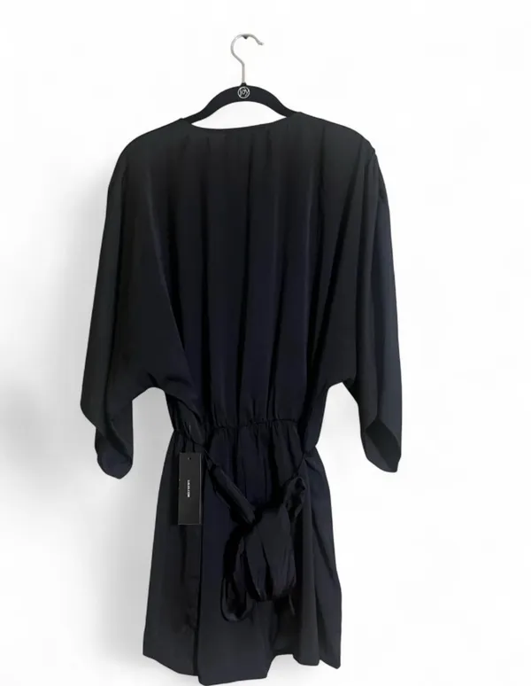 Lulus Pants Sz M V-Neck Romper with Waist Tie Wrap Front Dolman Sleeves Sexy - Image 6