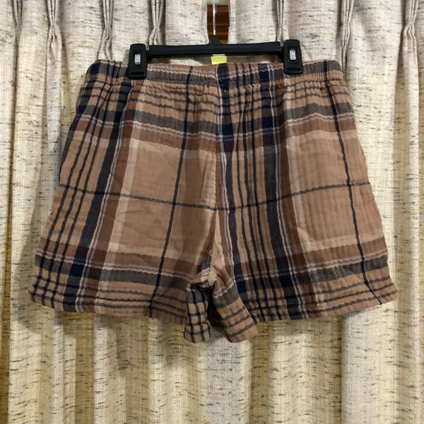 Aerie Checked Out Soft Gauze Sleep Shorts - Image 9
