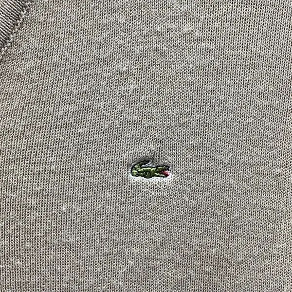 Lacoste Size 40 Women's Tan V-Neck Sweater. Preloved. - Image 4