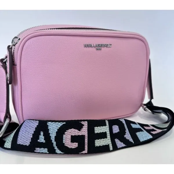 Karl Lagerfeld Paris Maybelle Camera Crossbody Bag Blush Pink NWT‎ - Image 2