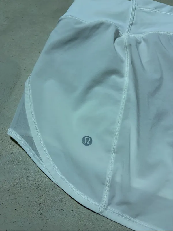 Lululemon White Women's Active Shorts - Lightweight Running Shorts 8 - Image 8