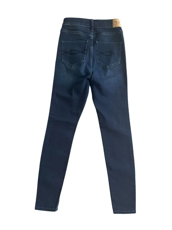 ABERCROMBIE & FITCH Ultra High Rise Pinstripe Skinny Jeans Size 27 / US 4 - Image 7