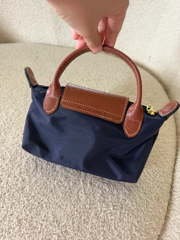 Longchamp Mini Le Pliage Mini Pouch Blue - Image 2