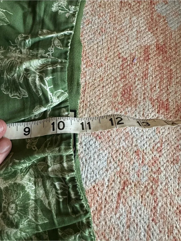 Tuckernuck Provence Toile Ashford Pants green floral size medium cotton blend - Image 7