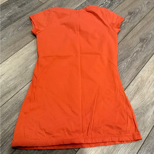 Mossimo Supply Co. Vibrant Orange Short Sleeve Tee - Image 3